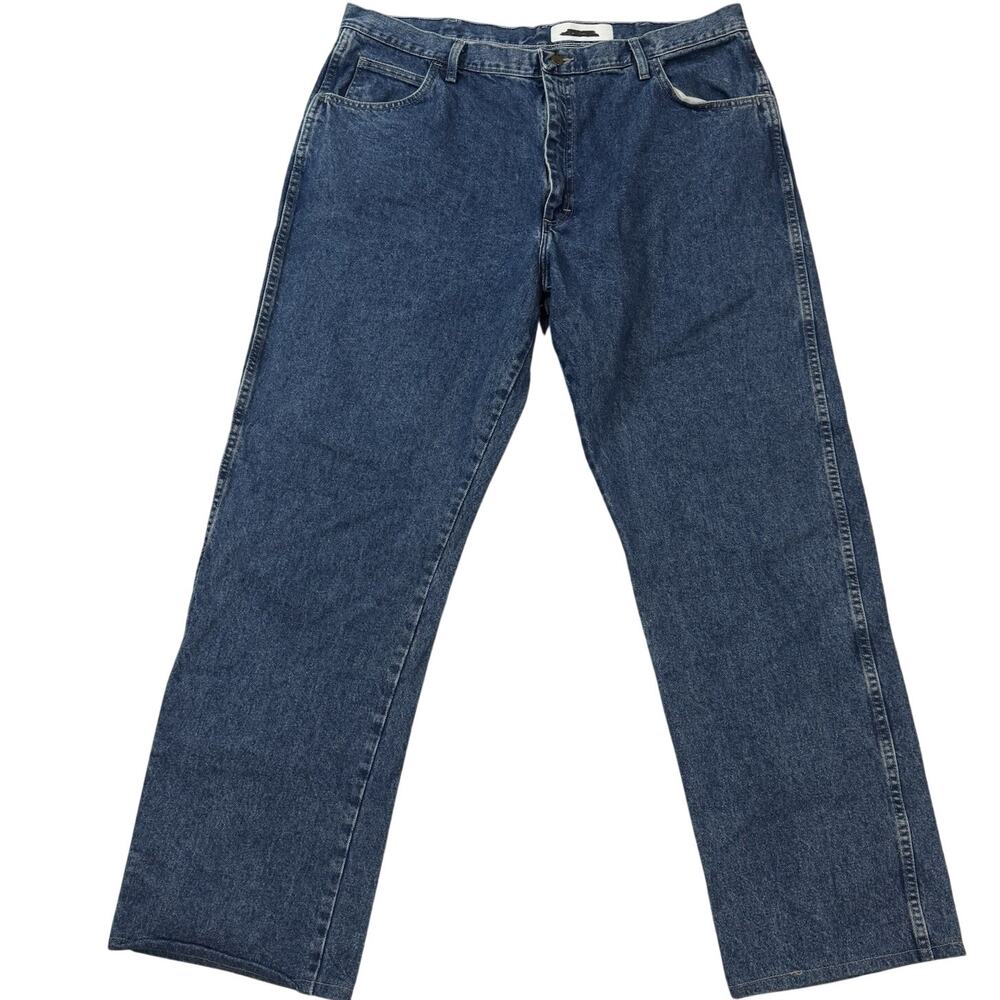 Bulwark FR Jeans Mens 42x30 Measured 32.5in Blue Work Denim